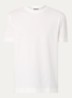 T-shirt met structuur - Gebroken wit