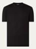 T-shirt met structuur - Zwart