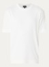 T-shirt met structuur - Gebroken wit