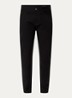 Tapered fit jeans met steekzakken - Diepzwart