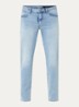 Tapered fit jeans met steekzakken - Blauw