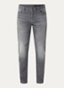 Tapered fit jeans met steekzakken - Donkergrijs