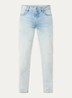 Tapered fit jeans met steekzakken - Blue Denim