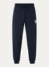 Tapered fit joggingbroek met logo en steekzakken - Donkerblauw