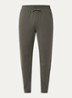 Tapered fit joggingbroek met logoband met steekzakken - Olijfgroen