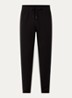 Tapered fit joggingbroek met logoband met steekzakken - Zwart