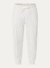 Tapered fit joggingbroek met logoprint en steekzakken - Gebroken wit