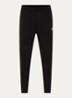 Tapered fit joggingbroek met steekzakken en logo - Zwart