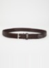 Tongue riem van leer  - Bruin