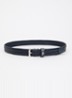 Tongue riem van leer  - Donkerblauw