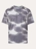 Trainings T-shirt met print en logo - Middengrijs