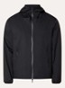 Windjack met capuchon en ritszakken - Black beauty / zwart