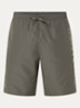 Zwemshort met logo en steekzakken - Bronsgroen