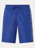 Zwemshort met logo en steekzakken - Kobaltblauw