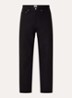 Circle Logo tapered fit jeans met gekleurde wassing - Zwart
