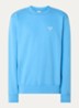 Sweater met logoborduring - Blauw