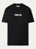 T-shirt met logoprint - Zwart