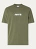 T-shirt met logoprint - Donkergroen