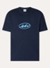 T-shirt met logoprint - Donkerblauw