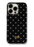 Polkadot telefoonhoes voor IPhone 12/12 Pro - Zwart
