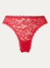 Rosessence tanga van kant - Rood