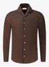 Regular fit overhemd van linnen - Chocolate-201