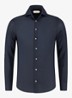 Regular fit overhemd van linnen - Navy-410