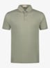 Regular fit polo van linnen - Pistache-340