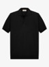Regular fit polo van merino wol - Black-1