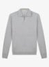 Regular fit polo van merino wol - Light Grey-50