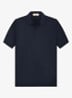 Regular fit polo van merino wol - Navy-410