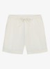 Straight fit korte broek van linnen met steekzakken - Chocolate-201 / Bruin