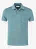 Terry regular fit polo van badstof - Petrol-460 / Blauw