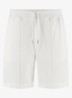 Terry straight fit korte broek van badstof - Petrol-460 / Blauw