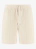Terry straight fit korte broek van badstof - Shell-101