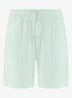 Terry straight fit korte broek van badstof - Light Aqua-456