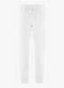 Terry tapered fit pantalon van badstof - White-110