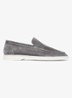 Yacht loafer van suède - Grey-60 / Grijs