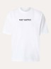 Distort T-shirt met logoprint - Wit
