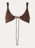 The Athena bikinitop met uitneembare vulling - Donkerbruin