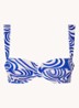 The Clio balconette bikinitop met beugel en uitneembare vulling - Blauw