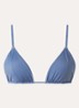 The Melia triangel bikinitop met uitneembare vulling - Staalblauw