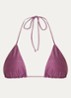 The Selene triangel bikinitop met uitneembare vulling - Violet