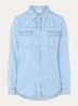 Adali blouse van denim - Lichtblauw