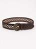 Balmy riem van leer - Donkerbruin