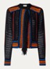 Bianca grofgebreid vest met ronde hals - Zwart