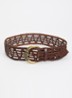 Blemence riem van leer - Bruin