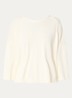Braha fijngebreide cropped top in zijdeblend - Gebroken wit