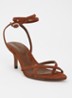 Cera sandalette van suède - Roodbruin