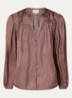 Cesira blouse met plooidetail - Bruin